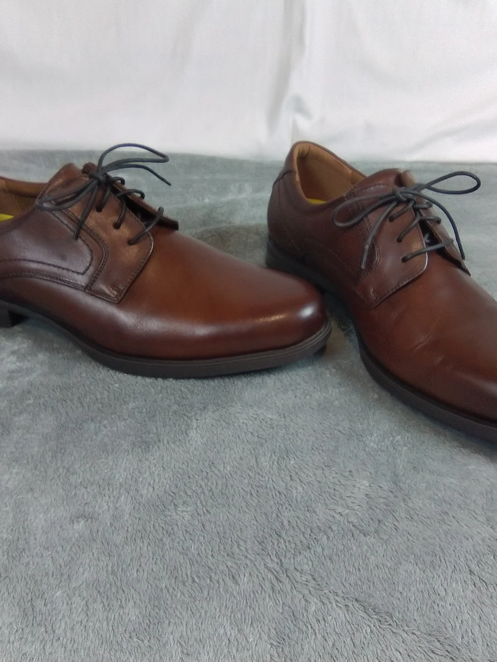Florsheim Brown Leather Lace-Up Dress Oxfords